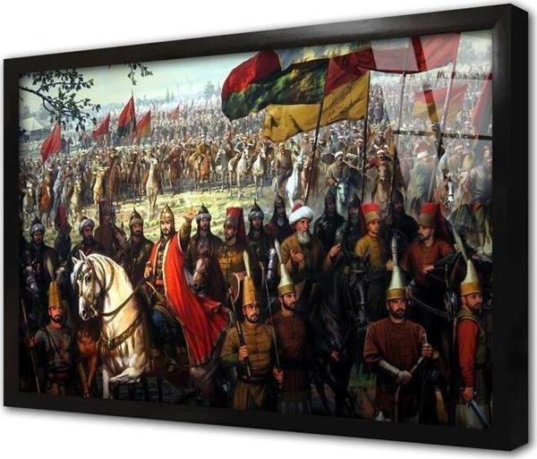 Tablosan Osmanlı Tarihi Çerçeveli Cam Tablo - Image 1