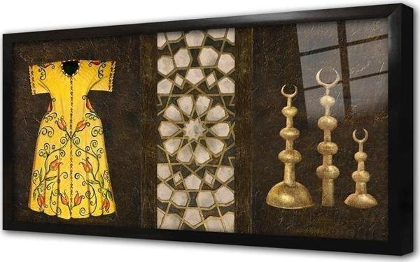 Tablosan Osmanlı Kaftan Çerçeveli Cam Tablo - Image 1