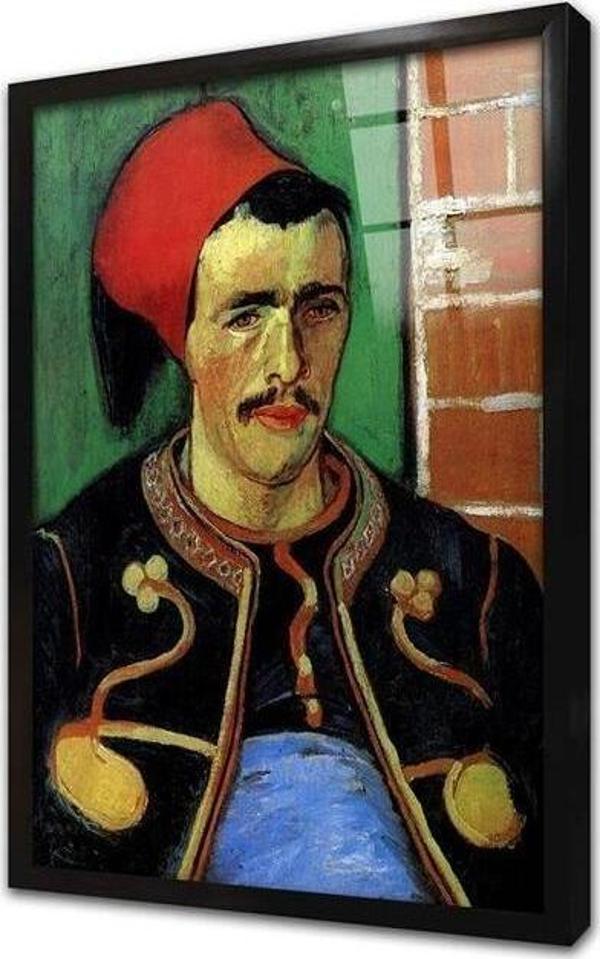 Tablosan Self Portrait Çerçeveli Cam Tablo - Image 1