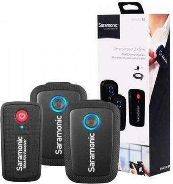 Saramonic Blink 500 B2 | Tx+tx+rx | 2 Konuşmacılı Kablosuz Yaka Mikrofonu - Image 1