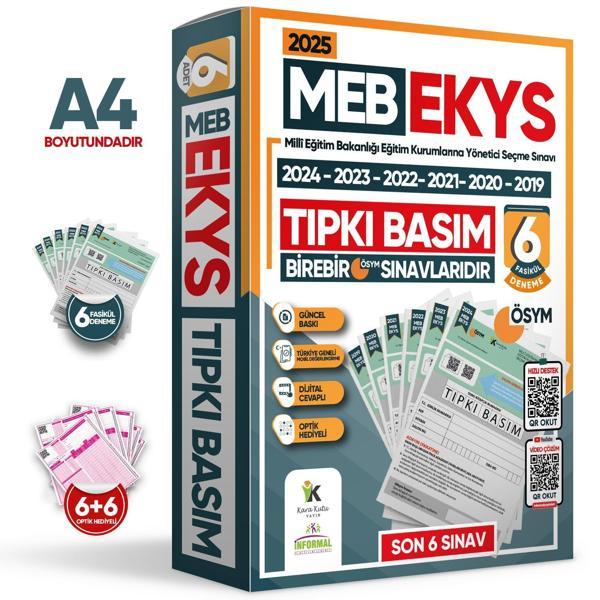 2025 MEB EKYS ÖSYM Çıkmış Soru Tıpkı Basım Deneme Paketi 6lı Türkiye Geneli Soru Kitapçıkları - Karakutu Yayınları - Image 1