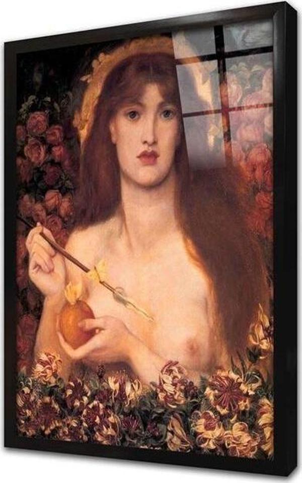 Tablosan Venus Verticordia Çerçeveli Cam Tablo - Image 1