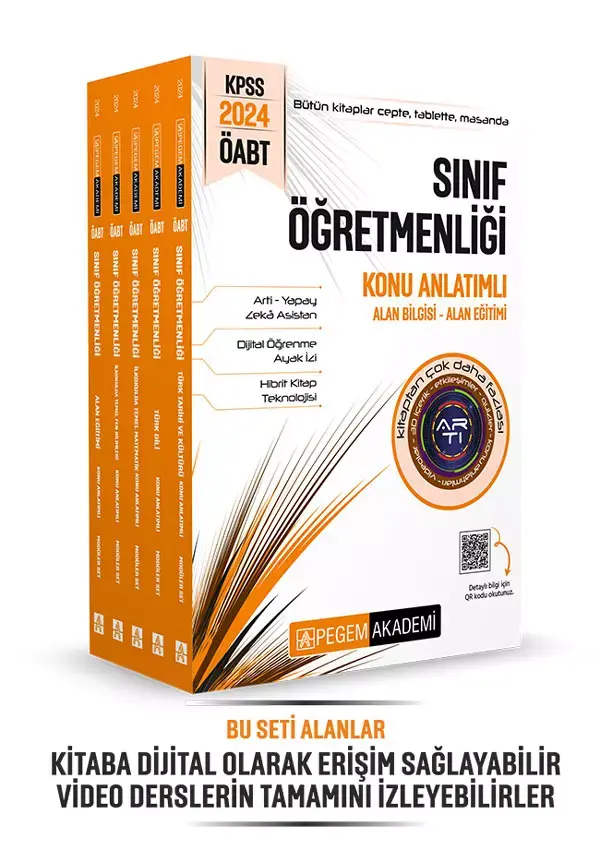 2024  KPSS ÖABT Sınıf Öğretmenliği Konu Anlatımlı Set (5 Kitap) - Pegem Akademi Yayıncılık - Image 1