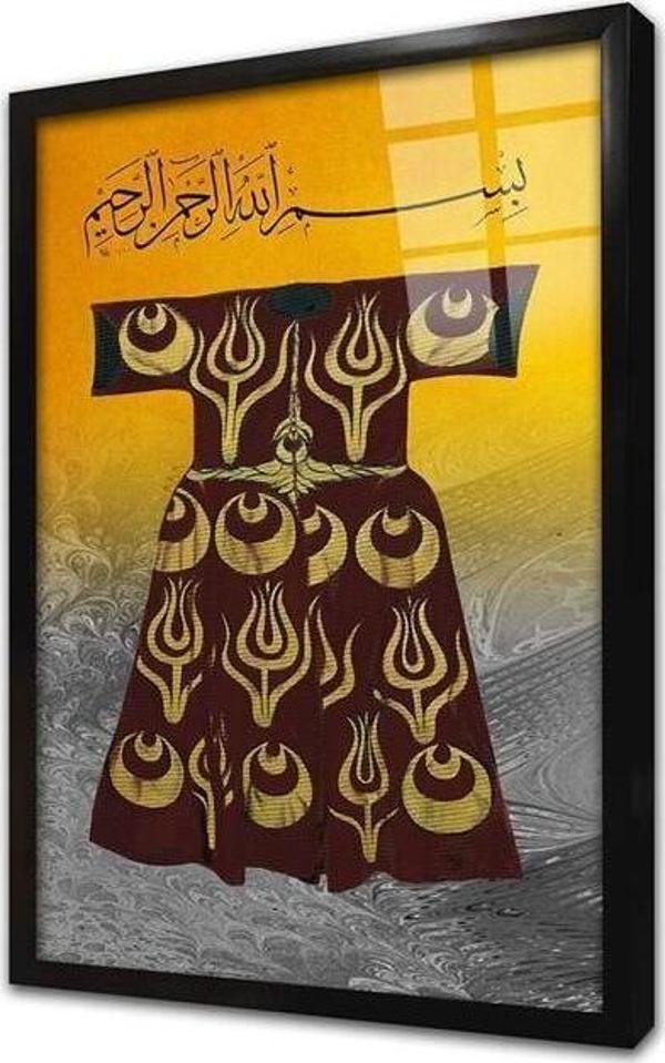 Tablosan Osmanlı Kaftan Çerçeveli Cam Tablo - Image 1