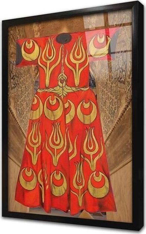 Tablosan Osmanlı Kaftan Çerçeveli Cam Tablo - Image 1