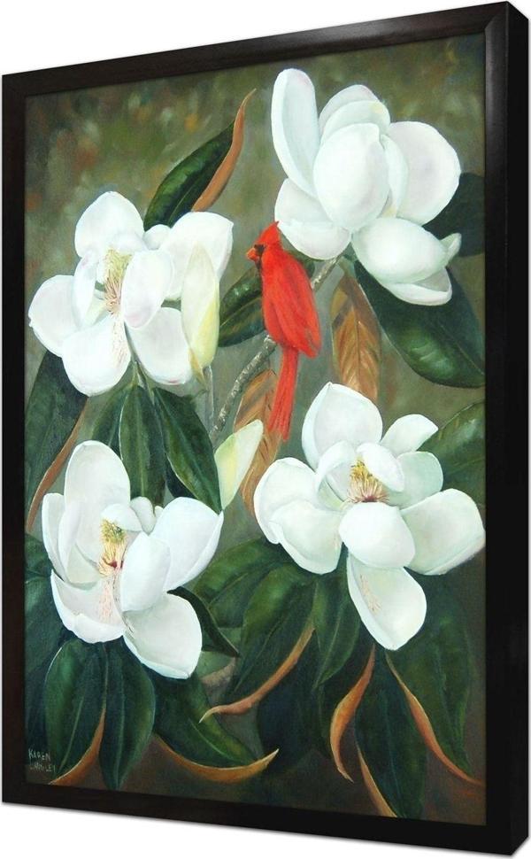 Tablosan Çiçekler Çerçeveli Mdf Tablo 30x40 cm - Image 1