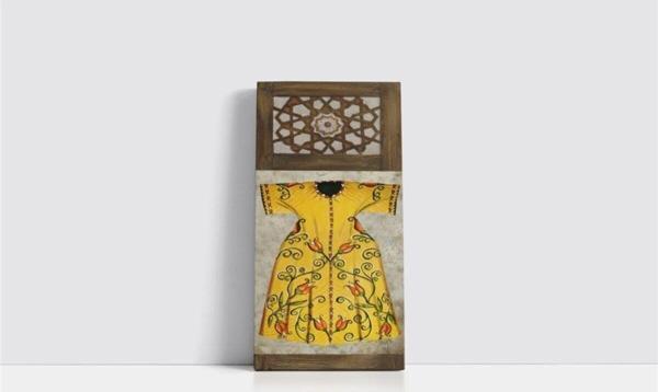 Tablosan Osmanlı Kaftan Çerçeveli Mdf Tablo 30x90 cm - Image 1
