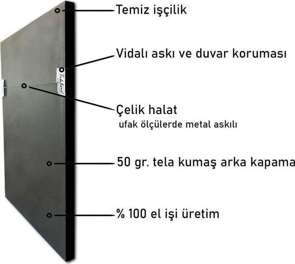 Tablosan Oryantal Resim Çerçeveli Cam Tablo30x60 cm Cb21147 30x60 cm - Image 1