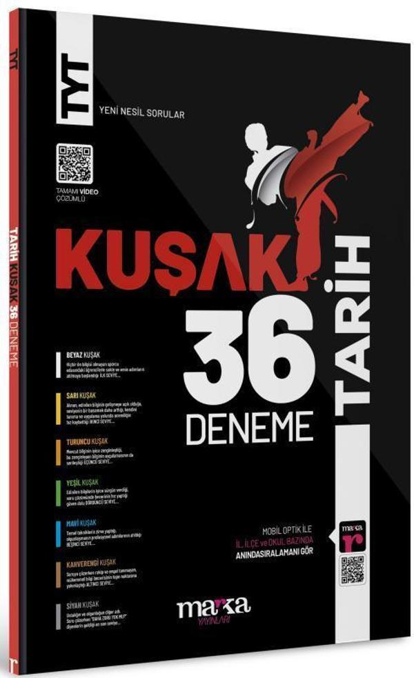 TYT Tarih Kolaydan Zora 36 Kuşak Deneme - Marka Yayınları - Image 1