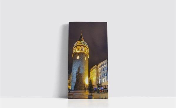 Tablosan Istanbul Galata Kulesi Çerçeveli Mdf Tablo 30x60 cm - Image 1