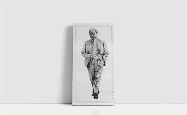 Tablosan Mustafa Kemal Atatürk Çerçeveli Mdf Tablo 30x60 cm - Image 1