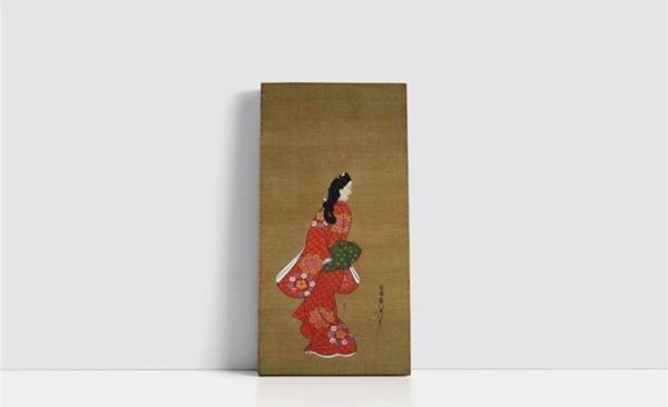 Tablosan Japon Kadın Çerçeveli Mdf Tablo 30x60 cm - Image 1