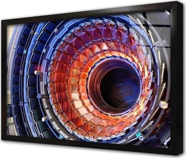 Tablosan Büyük Hadron Çarpıştırıcısı Çerçeveli Cam Tablo 50x70 cm - Image 1