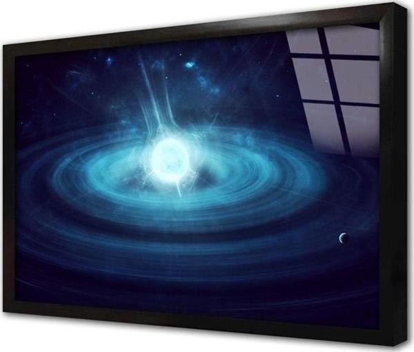 Tablosan Uzay Teleskobu Görüntüleri Çerçeveli Cam Tablo 50x70 cm - Image 1