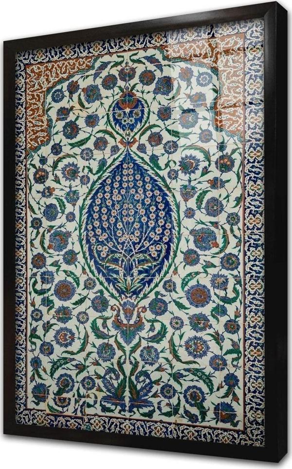 Tablosan Çini Çerçeveli Cam Tablo 20x30 cm - Image 1
