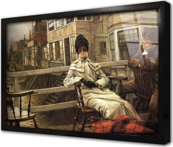 Tablosan Yüzbaşının Kızı Çerçeveli Cam Tablo 50x70 cm - Image 1