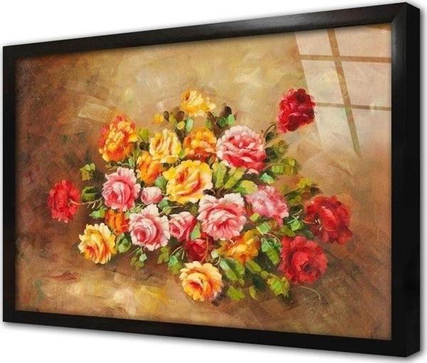 Tablosan Güller Çerçeveli Cam Tablo 20x30 cm - Image 1