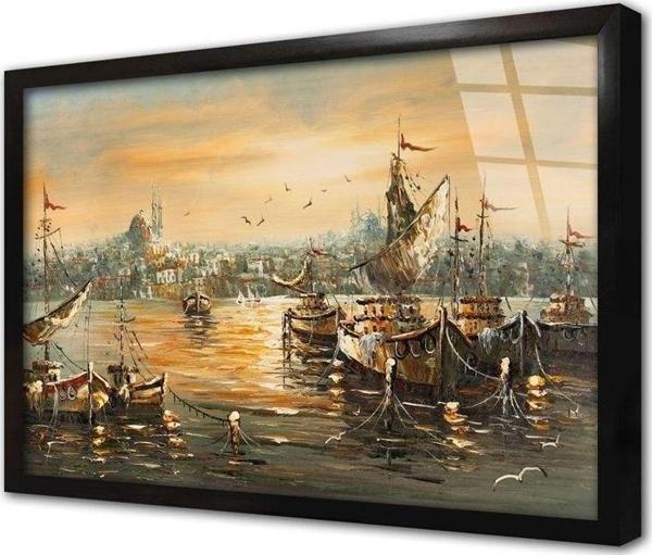 Tablosan Istanbul Boğaz Manzaralı Çerçeveli Cam Tablo 20x30 cm - Image 1