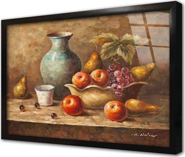 Tablosan Elma Ve Armut Çerçeveli Cam Tablo 20x30 cm - Image 1