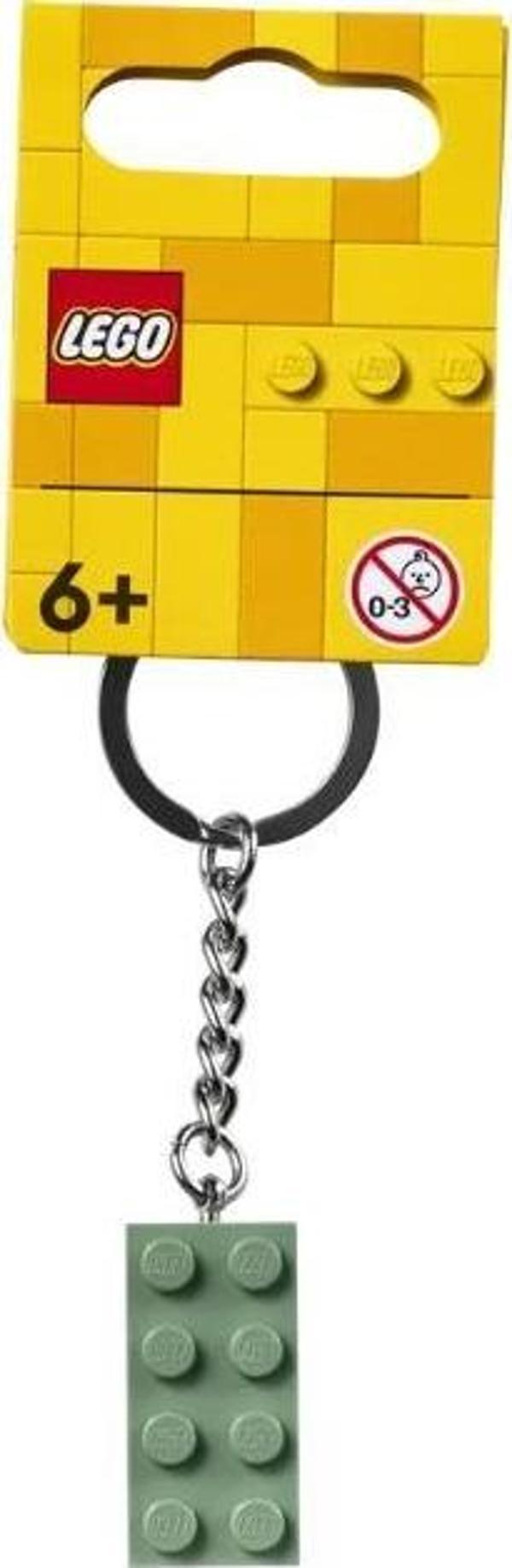 LEGO 854159 2x4 Kum Yeşili Anahtarlık +6 Yaş (1 Parça) - Image 1