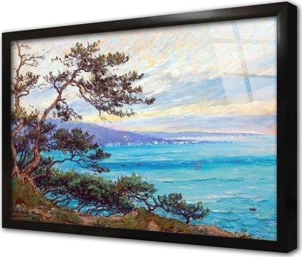 Tablosan Shore Çerçeveli Cam Tablo 60x90 cm - Image 1
