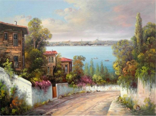 Tablosan Istanbul Kanvas Tablo 140x185 cm Kb16324 140x185 cm - Image 1