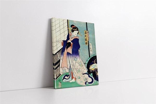 Tablosan Japon Kadın Kanvas Tablo - Image 1