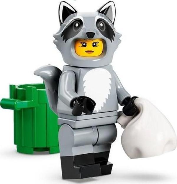 LEGO 71032-10 Mini Figür Seri 22 Raccoon Costume Fan +5 Yaş (1 Parça) - Image 1
