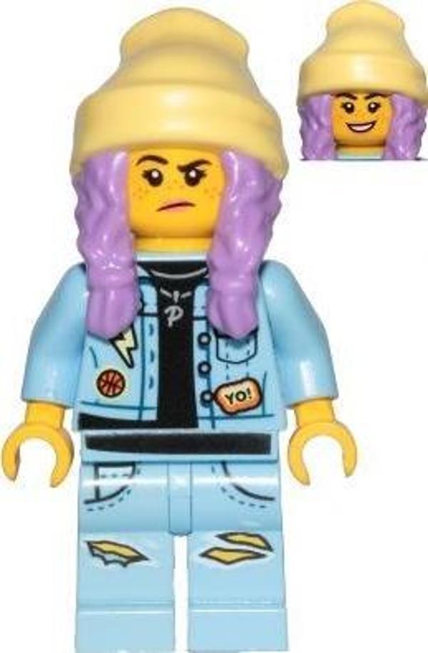 LEGO Minifigür Hidden Side Parker L. Jackson - Denim Jacket with Beanie (Smile / Grumpy) +5 Yaş (1 Parça) - Image 1
