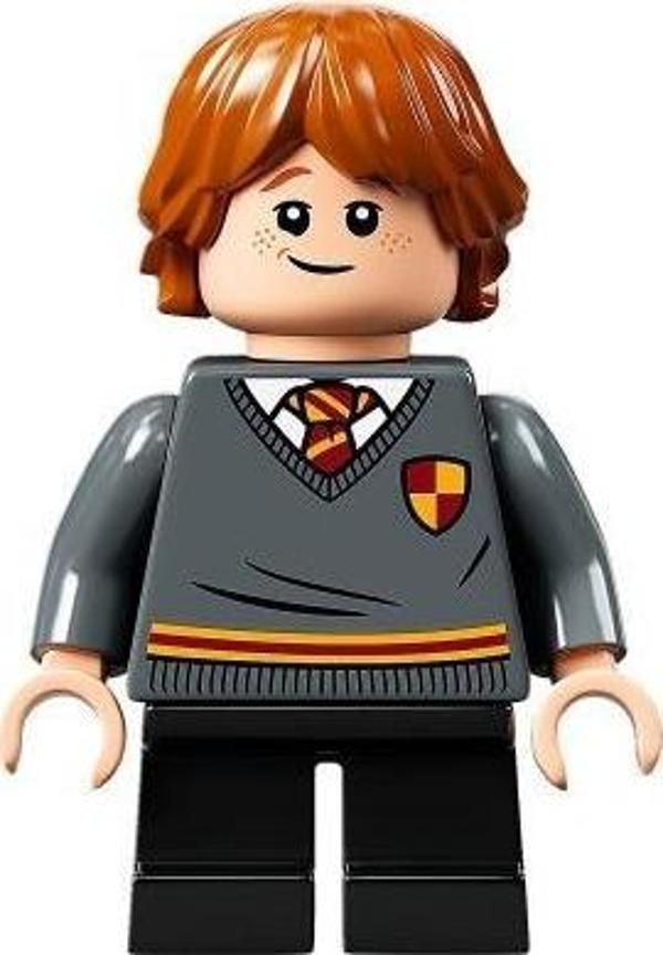 LEGO Minifigür Ron Weasley Gryffindor Sweater with Crest Black Short Legs +5 Yaş (1 Parça) - Image 1