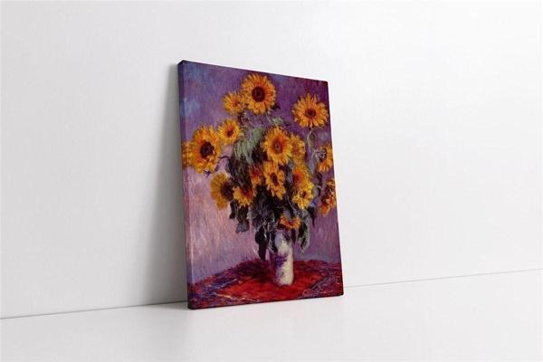 Tablosan Monet Sunflowers Kanvas Tablo - Image 1
