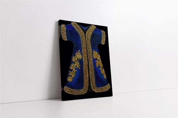 Tablosan Mavi Yünlü Şehzade Kaftan Kanvas Tablo - Image 1