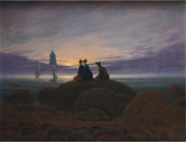 Tablosan Moonrise Over The Sea Kanvas Tablo 30x40 cm Kb22558 30x40 cm - Image 1