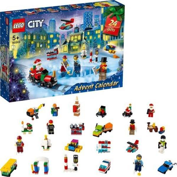LEGO City Yeni Yıl Takvimi 60303 - Çocuklar Için City Oyun Matı Içeren Yaratıcı Oyuncak Yapım Seti (349 Parça) - Image 1