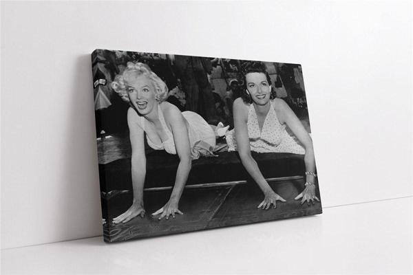 Tablosan Siyah Beyaz Marilyn Monroe Kanvas Tablo - Image 1