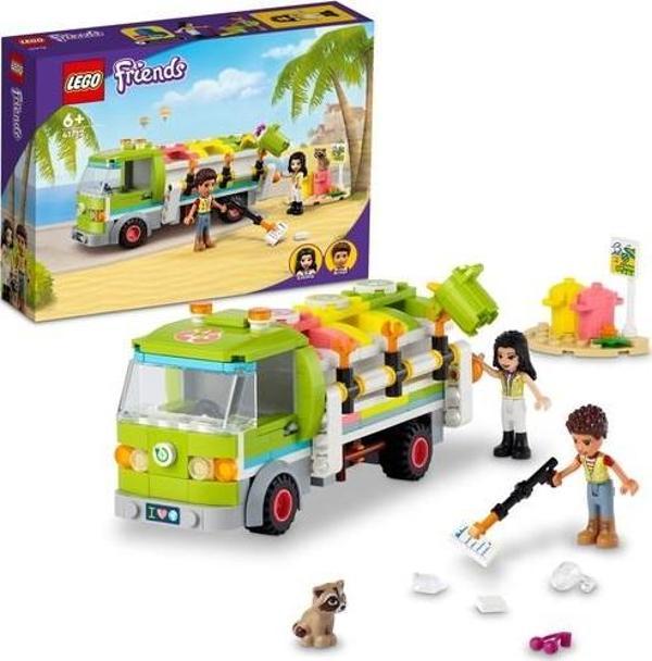 LEGO Friends Geri Dönüşüm Kamyonu 41712 Oyuncak Çöp Kamyonu Yapım Seti +6 Yaş (259 Parça) - Image 1