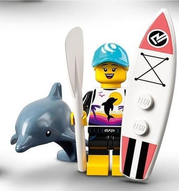 LEGO Minifigür - Seri 21 - 71029 - Paddle Surfer +5 Yaş (1 Parça) - Image 1