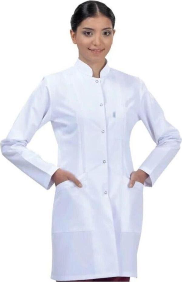 Lavinya Önlük Hakim Yaka Doktor Öğretmen Önlüğü Orta Boy - Image 1