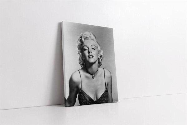 Tablosan Siyah Beyaz Marilyn Monroe Kanvas Tablo - Image 1