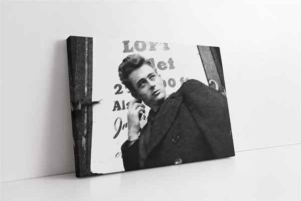 Tablosan Siyah Beyaz James Dean Kanvas Tablo - Image 1