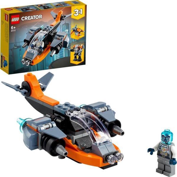 LEGO Classic Creator 31111 3’ü 1 Arada Siber İnsansız Hava Aracı (113 Parça) - Image 1