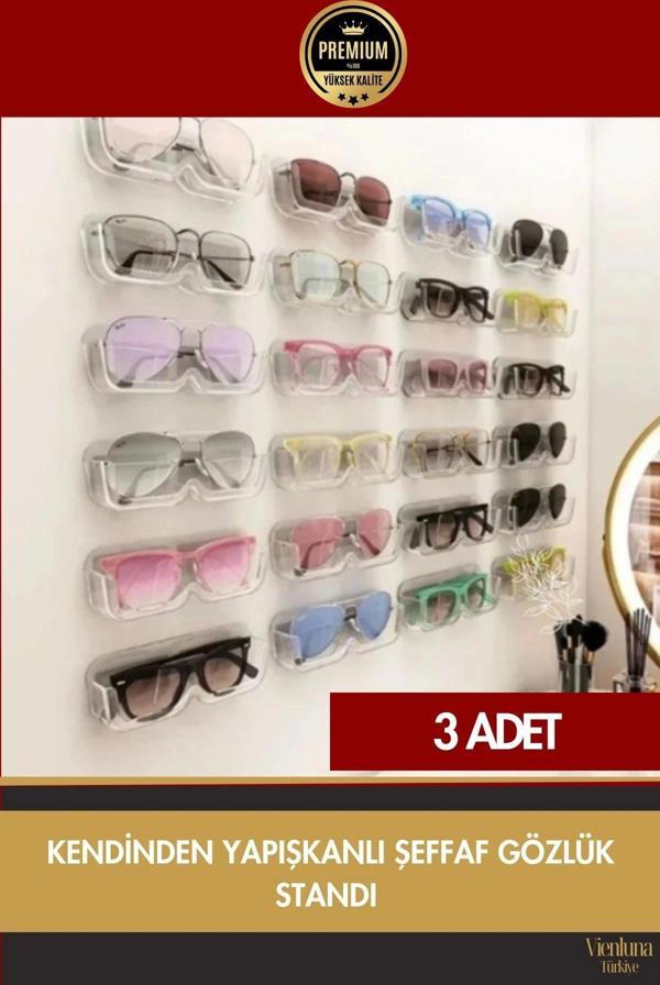 Özel Üretim Dolap Banyo Masa Kendinden Yapışkanlı Şeffaf Gözlük Düzenleyici Koruyucu - 3 Adet - Image 1