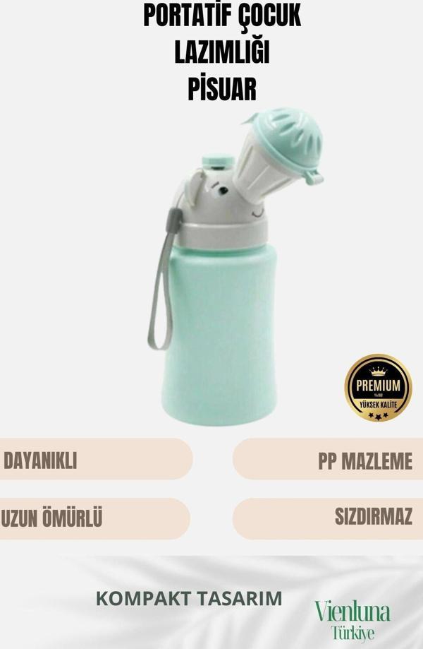 Premium Ürün Portatif Sızdırmaz Çocuk Bebek Pisuarı Araba Yolculuk Lazımlık Kız Erkek Küçük Tuvalet - Image 1