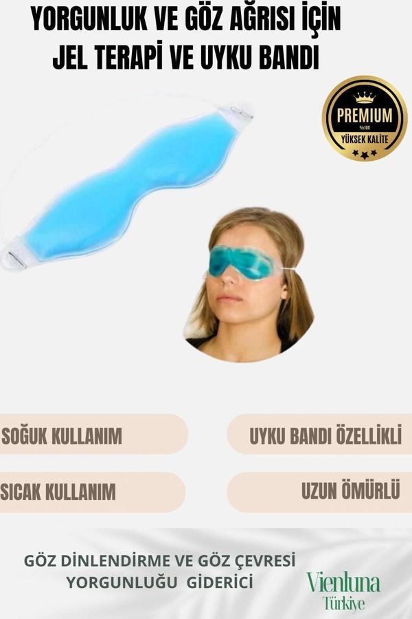 Soğuk Sıcak Uygulama Göz Terapi Rahatlatıcı Işık Göz Yorgunluğu Önleyici Jel Uyku Destekleyici Bandı - Image 1