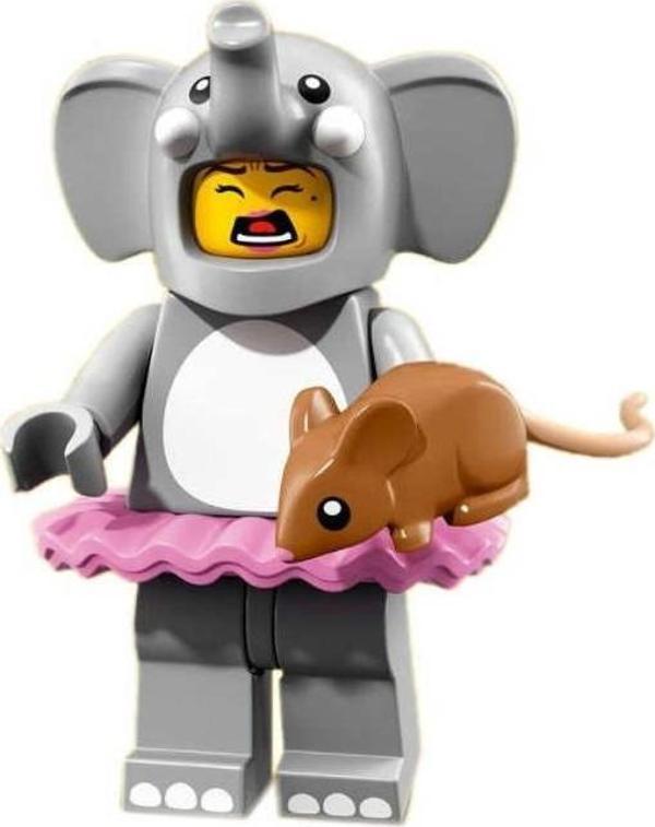 LEGO 71021 Minifigure Series 18 - 1 Elephant Girl +5 Yaş (1 Parça) - Image 1