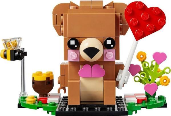 LEGO 40379 Brickheadz Valentine's Bear +10 Yaş (150 Parça) - Image 1