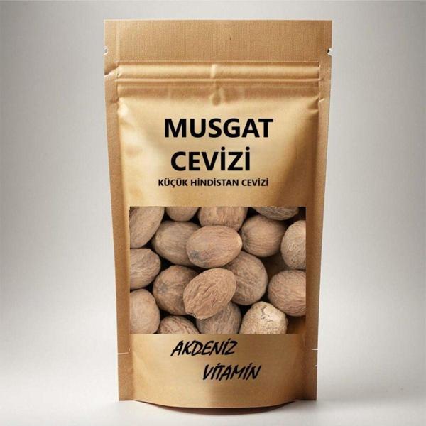 Akdeniz Vitamin Musgat (Muskat) Küçük Hindistan Cevizi (Bebe Cevizi) 100 gr - Image 1