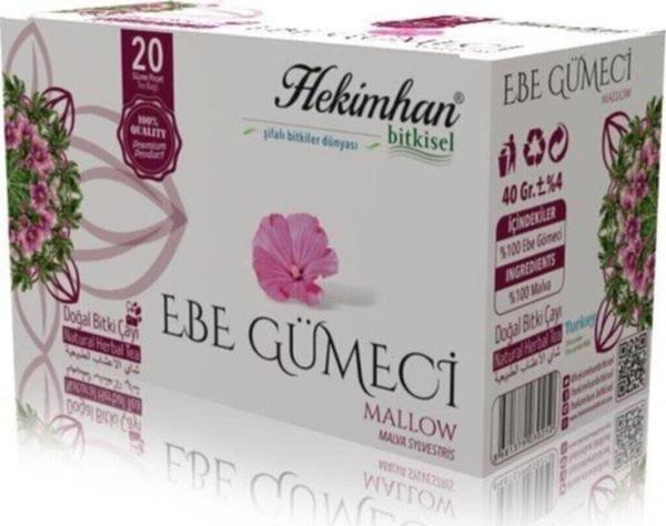 Hekimhan Bitkisel Ebegümeci Doğal Bitki Çayı 20 Süzen Poşet - Image 1