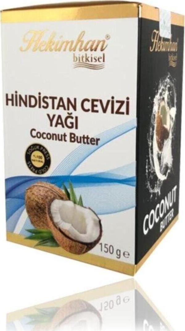 Hekimhan Bitkisel Hindistan Cevizi Yağı 150 gr Katı Bitkisel - Image 1