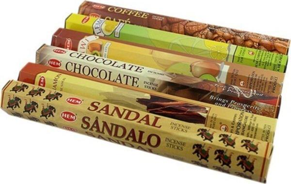 Hem Tütsü Altı Farklı Koku 120 Adet Tütsü Kahve Tarçın Sandal Çikolata Kivi Limon - Image 1